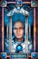 Tarotkaart 'Koning van Zwaarden'