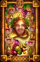 Tarotkaart 'Negen van Kelken'