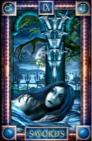 Tarotkaart 'Negen van Zwaarden'