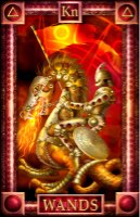 Tarotkaart 'Ridder van Staven'