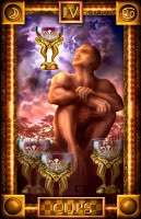 Tarotkaart 'Vier van Kelken'