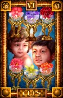 Tarotkaart 'Zes van Kelken'