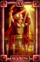 Tarotkaart 'Zes van Staven'