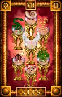 Tarotkaart 'Zeven van Kelken'