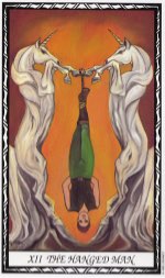 Tarotkaart 'De Gehangene'