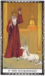 Tarotkaart 'De Hierofant'