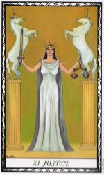 Tarotkaart 'Gerechtigheid'