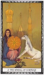 Tarotkaart 'Het Rad van Fortuin'