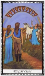 Tarotkaart 'Tien van Kelken'