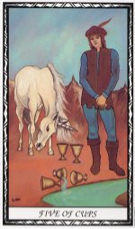 Tarotkaart 'Vijf van Kelken'