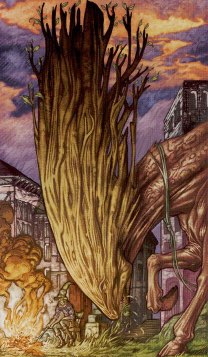 Tarotkaart 'Aas van Staven'