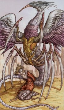 Tarotkaart 'Acht van Zwaarden'
