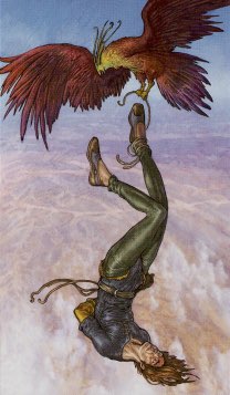 Tarotkaart 'De Gehangene'