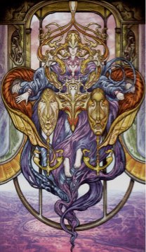 Tarotkaart 'De Hogepriesteres'