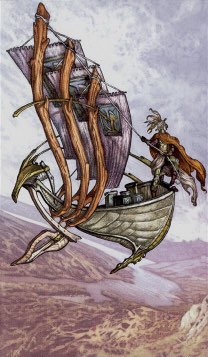 Tarotkaart 'Drie van Staven'