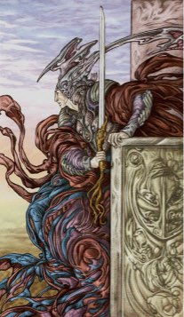 Tarotkaart 'Koning van Zwaarden'