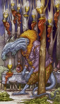 Tarotkaart 'Negen van Kelken'