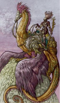 Tarotkaart 'Ridder van Staven'