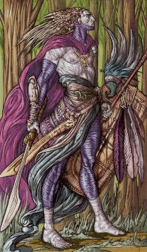 Tarotkaart 'Schildknaap van Zwaarden'