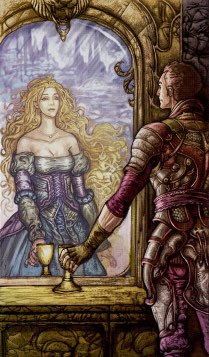 Tarotkaart 'Twee van Kelken'