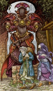 Tarotkaart 'Vijf van Pentagrammen'