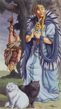 Tarotkaart 'De Gehangene'