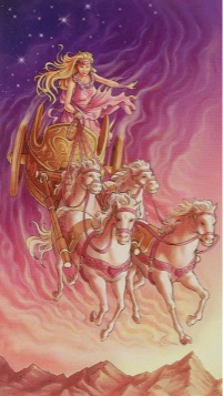 Tarotkaart 'De Zegewagen'