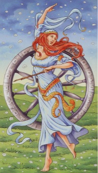Tarotkaart 'Het Rad van Fortuin'