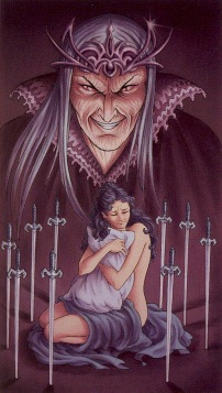 Tarotkaart 'Negen van Zwaarden'