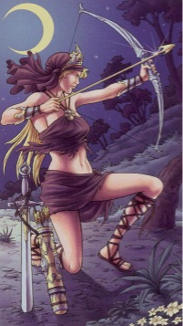 Tarotkaart 'Schildknaap van Zwaarden'