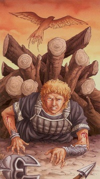 Tarotkaart 'Tien van Staven'