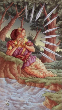 Tarotkaart 'Tien van Zwaarden'