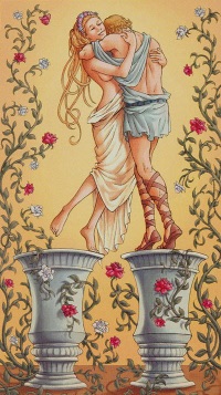 Tarotkaart 'Twee van Kelken'