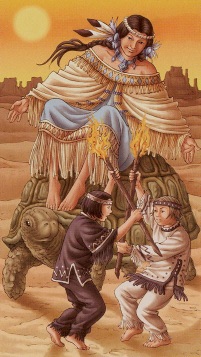 Tarotkaart 'Twee van Staven'