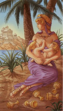 Tarotkaart 'Vijf van Kelken'