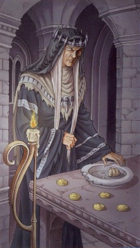 Tarotkaart 'Vijf van Pentagrammen'