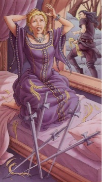 Tarotkaart 'Vijf van Zwaarden'