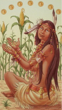 Tarotkaart 'Zeven van Pentagrammen'