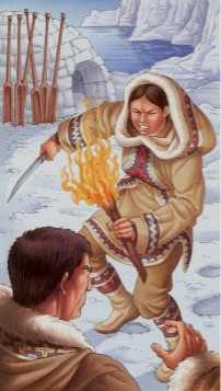 Tarotkaart 'Zeven van Staven'