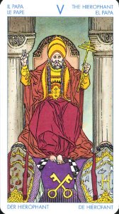Tarotkaart 'De Hierofant'