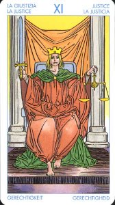 Tarotkaart 'Gerechtigheid'