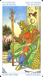 Tarotkaart 'Koning van Staven'