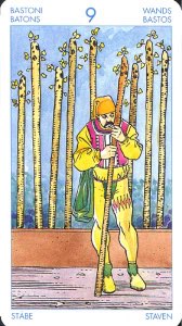 Tarotkaart 'Negen van Staven'