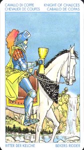 Tarotkaart 'Ridder van Kelken'
