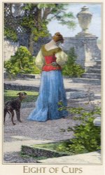 Tarotkaart 'Acht van Kelken'