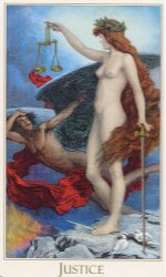 Tarotkaart 'Gerechtigheid'