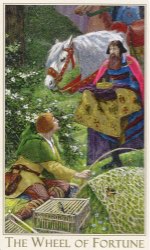 Tarotkaart 'Het Rad van Fortuin'