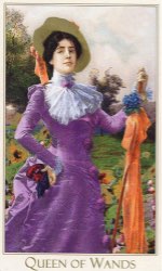 Tarotkaart 'Koningin van Staven'