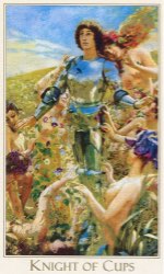Tarotkaart 'Ridder van Kelken'