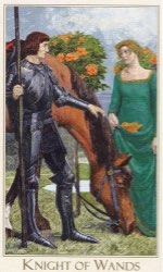 Tarotkaart 'Ridder van Staven'